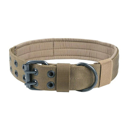 2" Wide Tactical Heavy Duty Nylon Large Dog Collar K9 Military With Metal Buckle - USA Pets