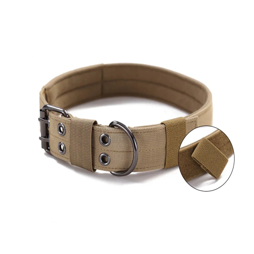 2" Wide Tactical Heavy Duty Nylon Large Dog Collar K9 Military With Metal Buckle - USA Pets