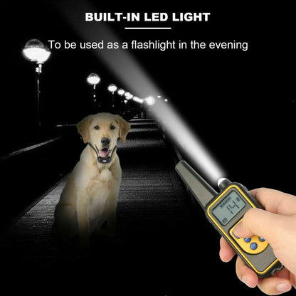 2600 FT Remote Dog Shock Training 2 Collar Set Rechargeable Waterproof LCD Pet - USA Pets