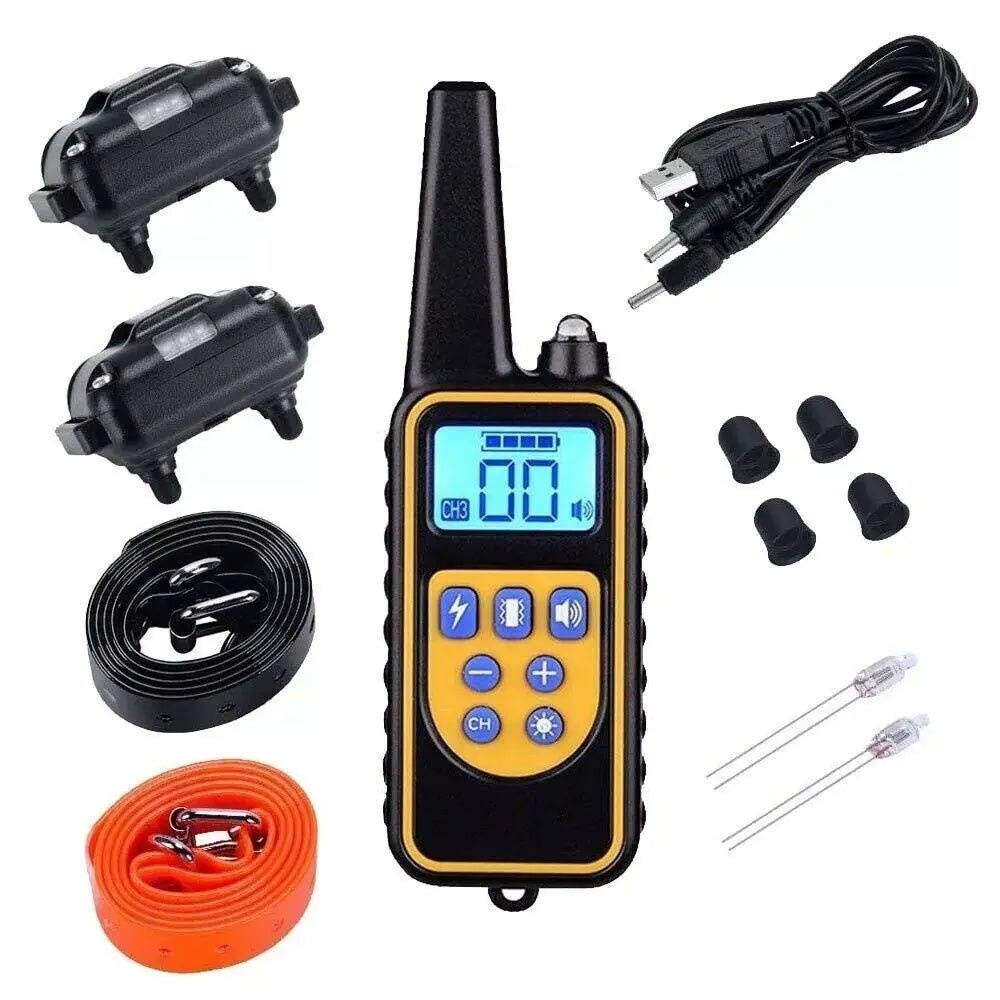 3000 FT Dog Training US Collar Rechargeable Remote Shock PET Waterproof Trainer - USA Pets