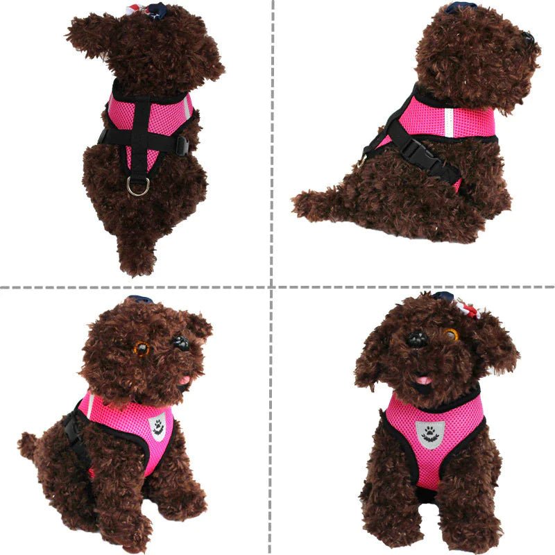 Cat Dog Pet Harness Adjustable Control Vest Dogs Reflective S M L XL Leash - USA Pets