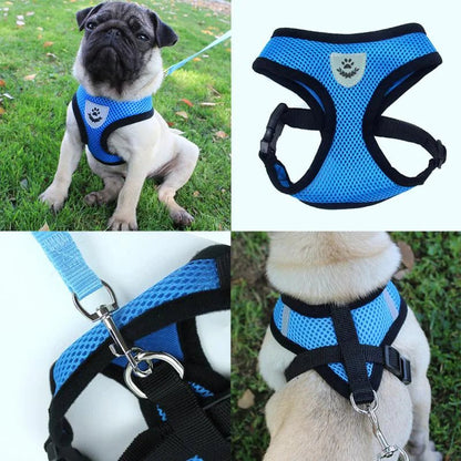 Cat Dog Pet Harness Adjustable Control Vest Dogs Reflective S M L XL Leash - USA Pets