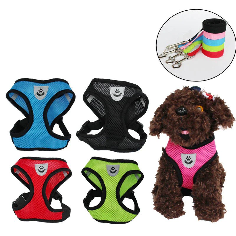 Cat Dog Pet Harness Adjustable Control Vest Dogs Reflective S M L XL Leash - USA Pets