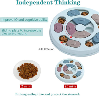 Dog Food Puzzle Feeder Toy Mental Enrichment Dog Treat Puzzle - USA Pets