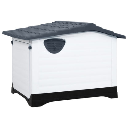 Dog House Gray 35.6"x26.8"x26" - USA Pets