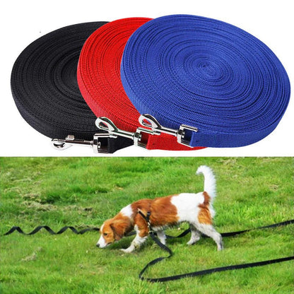 Dog Leash Long Obedience Recall Foot Feet Training Lead 6/15/23/33/50/100 FT - USA Pets