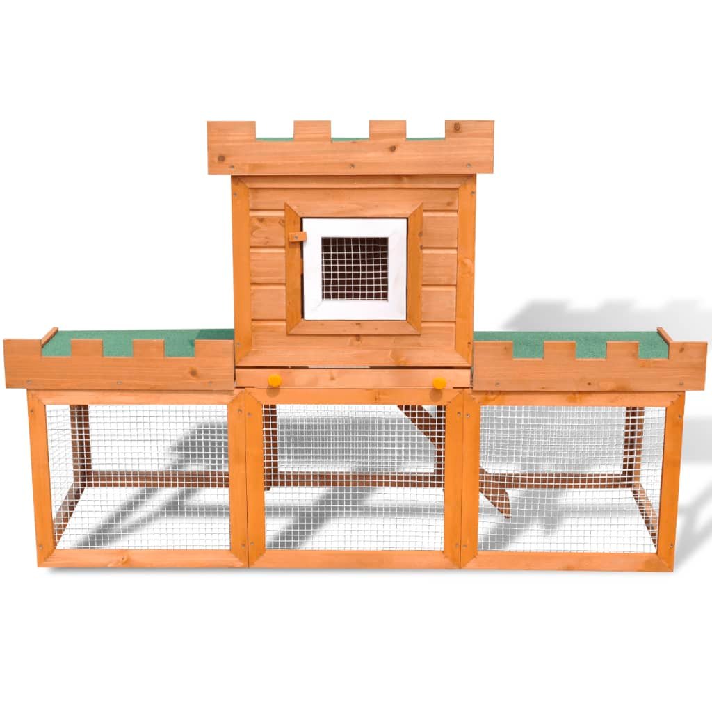 Outdoor Large Rabbit Hutch House Pet Cage Single House - USA Pets