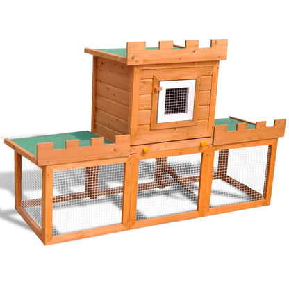 Outdoor Large Rabbit Hutch House Pet Cage Single House - USA Pets