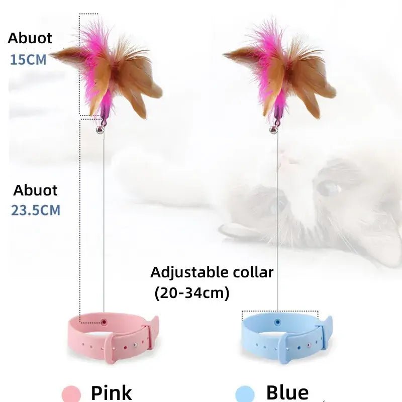 Pets Collar Kitten Playing Teaser Wand - USA Pets