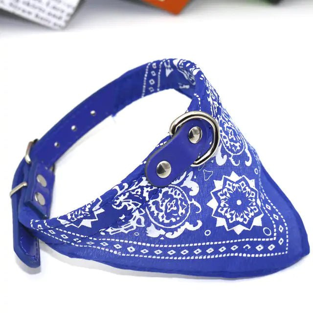 Small Adjustable Pet Collar Bandana - USA Pets