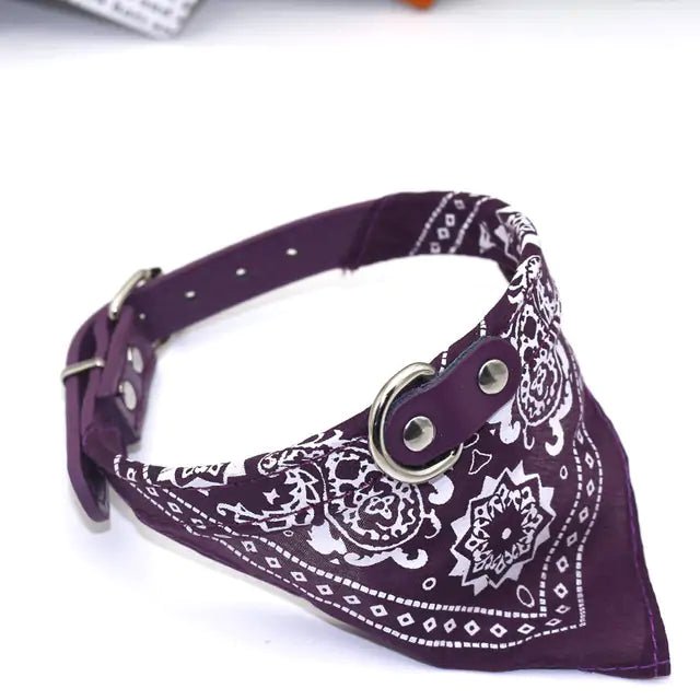 Small Adjustable Pet Collar Bandana - USA Pets