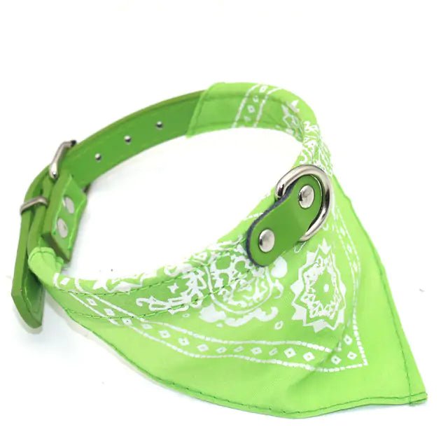 Small Adjustable Pet Collar Bandana - USA Pets