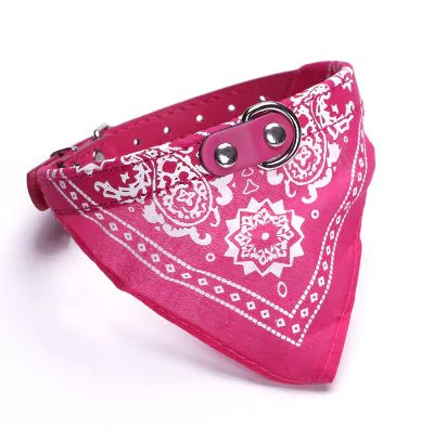 Small Adjustable Pet Collar Bandana - USA Pets