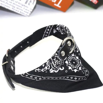 Small Adjustable Pet Collar Bandana - USA Pets