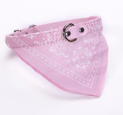 Small Adjustable Pet Collar Bandana - USA Pets