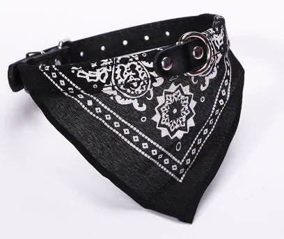 Small Adjustable Pet Collar Bandana - USA Pets