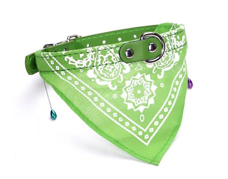 Small Adjustable Pet Collar Bandana - USA Pets