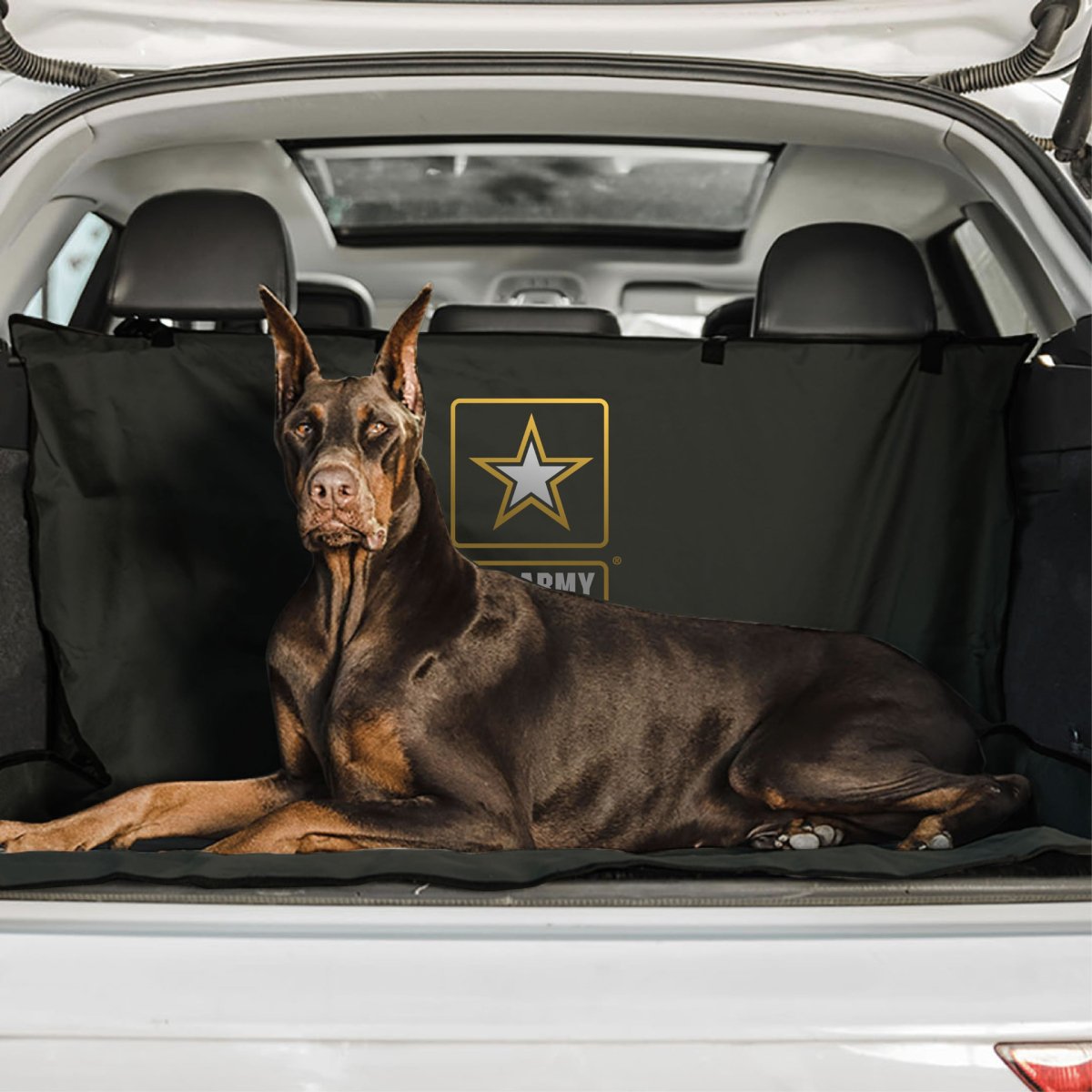 US Army Car or SUV Cargo Pet Cover - Dark Camo - USA Pets