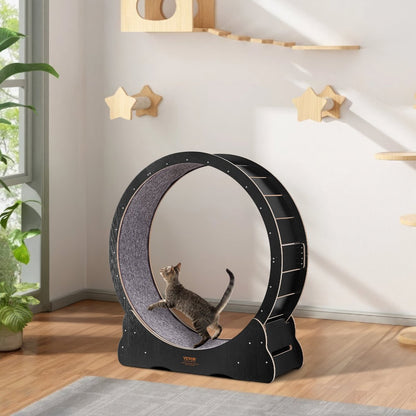 VEVOR Cat Exercise Wheel, Large Cat Treadmill Wheel for Indoor Cats, 43.3" - USA Pets