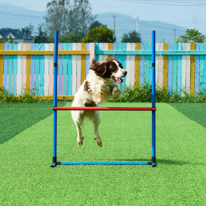 VEVOR Dog Agility Training Equipment 5 PCS Set with Hurdles Tunnel Jump Ring - USA Pets