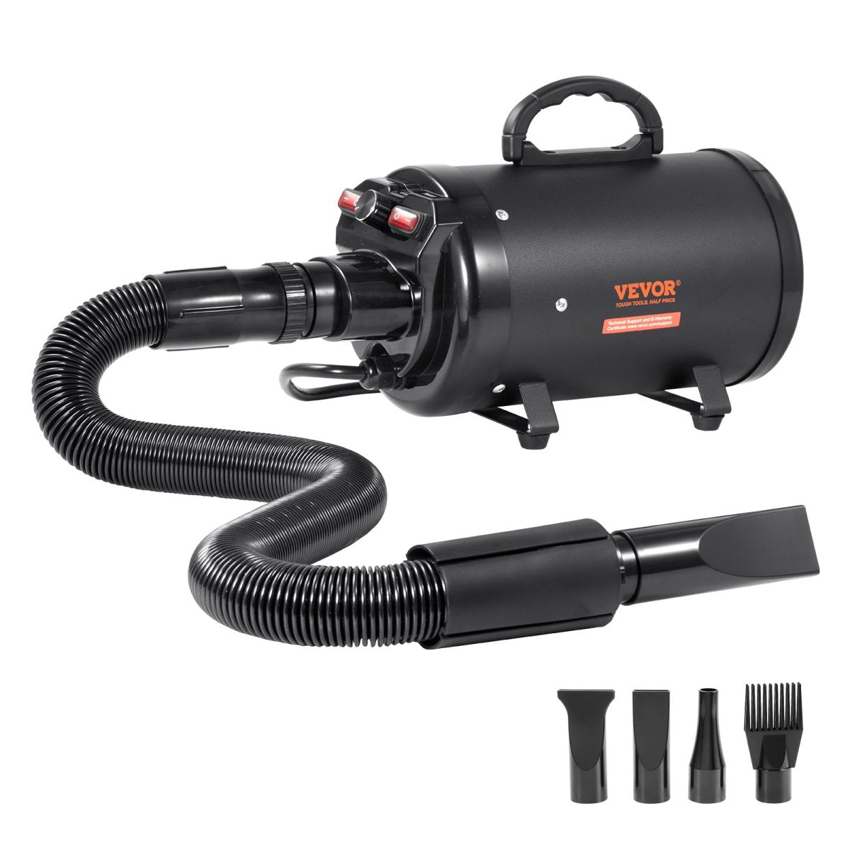 VEVOR Dog Dryer, 2800W/4.3HP Dog Blow Dryer, Pet Grooming Dryer, Black - USA Pets