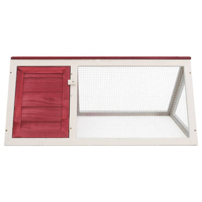 vidaXL Animal Rabbit Cage Red Wood - USA Pets