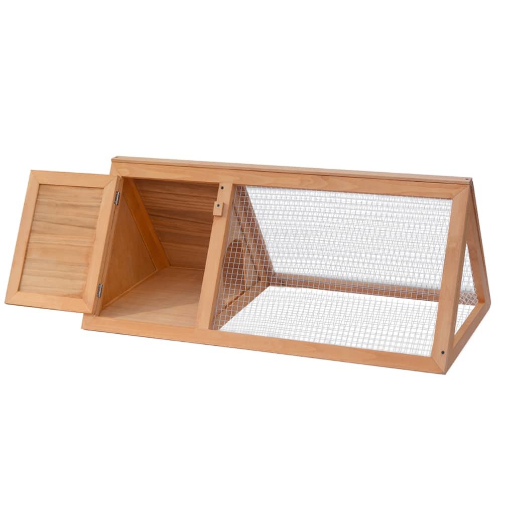 vidaXL Animal Rabbit Cage Wood - USA Pets