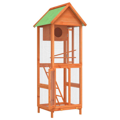 vidaXL Bird House Brown 23.6"x23"x63" Solid Wood Pine - USA Pets