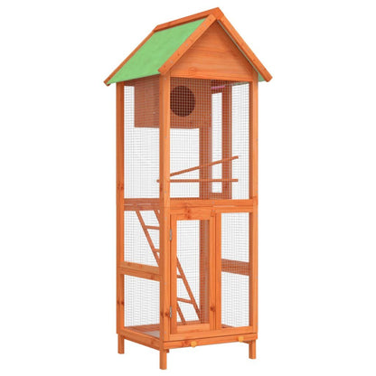 vidaXL Bird House Brown 23.6"x23"x63" Solid Wood Pine - USA Pets