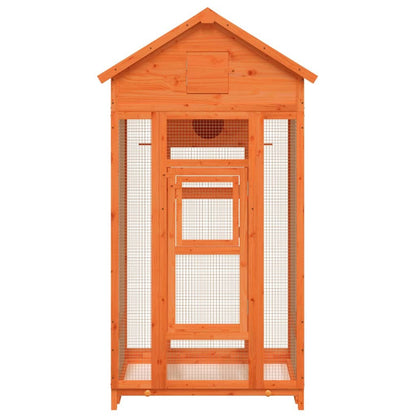 vidaXL Bird House Brown 36"x20.9"x66.9" Solid Wood Pine - USA Pets