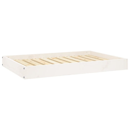 vidaXL Dog Bed White 36"x25.2"x3.5" Solid Wood Pine - USA Pets