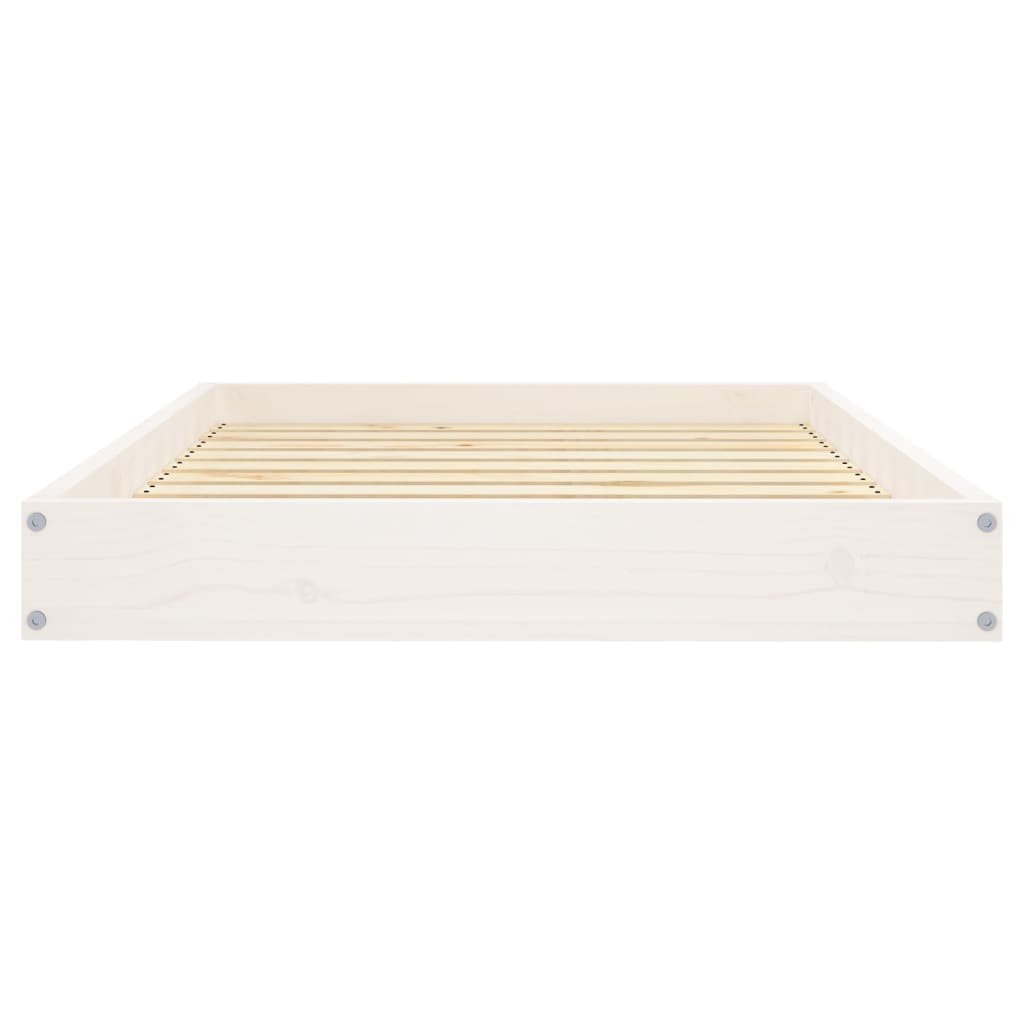 vidaXL Dog Bed White 36"x25.2"x3.5" Solid Wood Pine - USA Pets