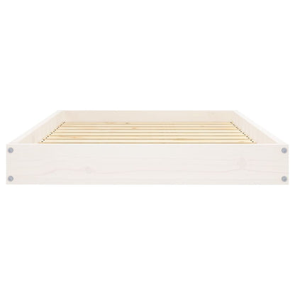 vidaXL Dog Bed White 36"x25.2"x3.5" Solid Wood Pine - USA Pets