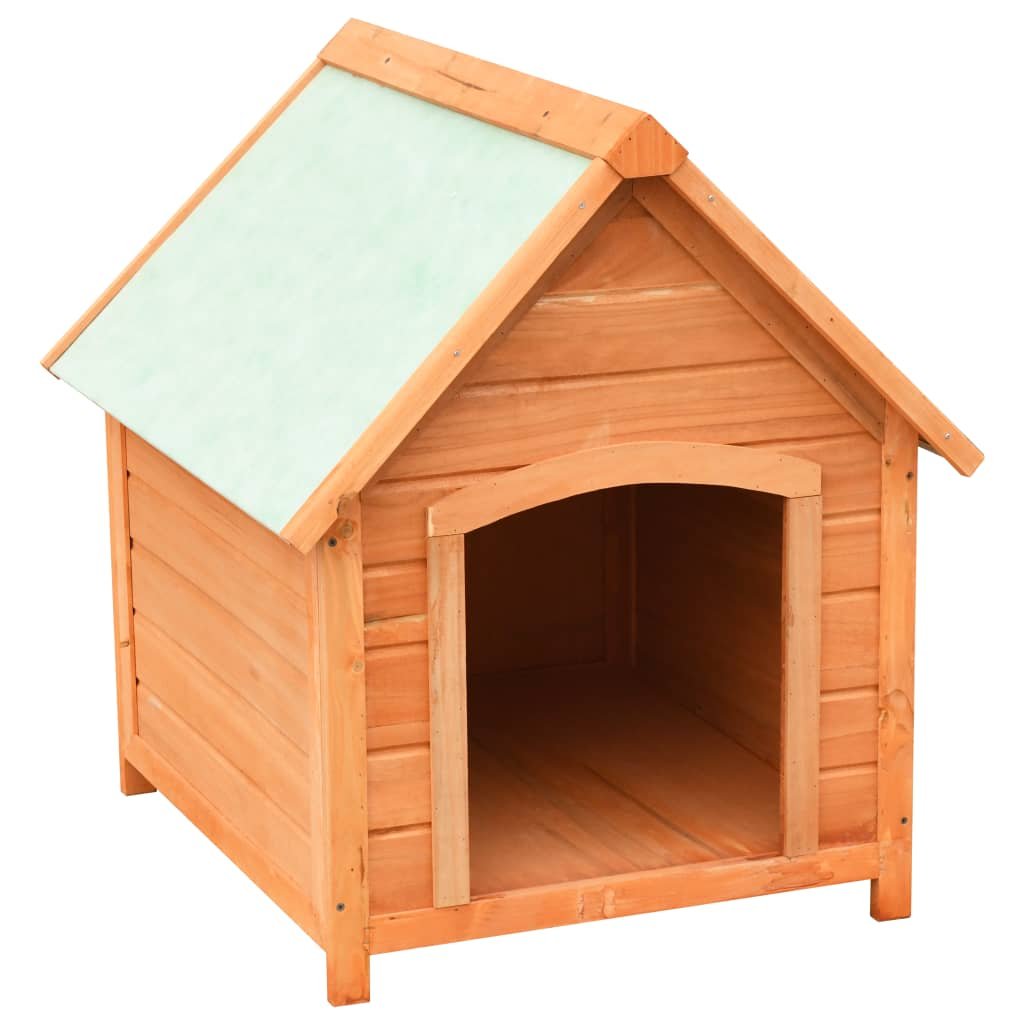 vidaXL Dog House Solid Pine & Fir Wood 28.3"x33.5"x32.3" - USA Pets