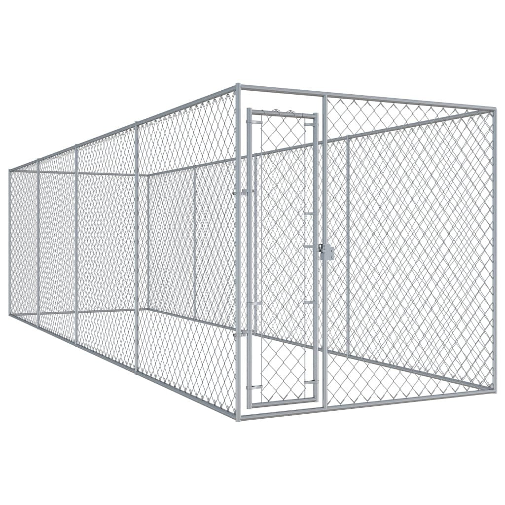 vidaXL Outdoor Dog Kennel 299.2"x75.6"x72.8" - USA Pets