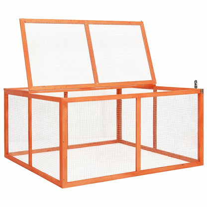 vidaXL Rabbit Hutch 48.8"x47.2"x23.6" Solid Firwood - USA Pets