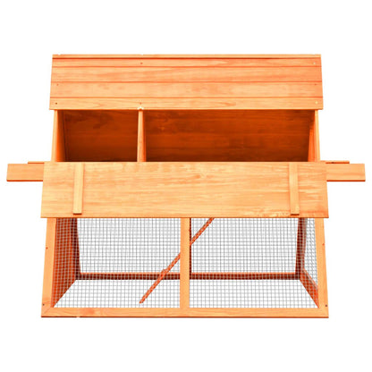 vidaXL Rabbit Hutch Solid Pine & Fir Wood 59.8"x50.4"x42.5" - USA Pets